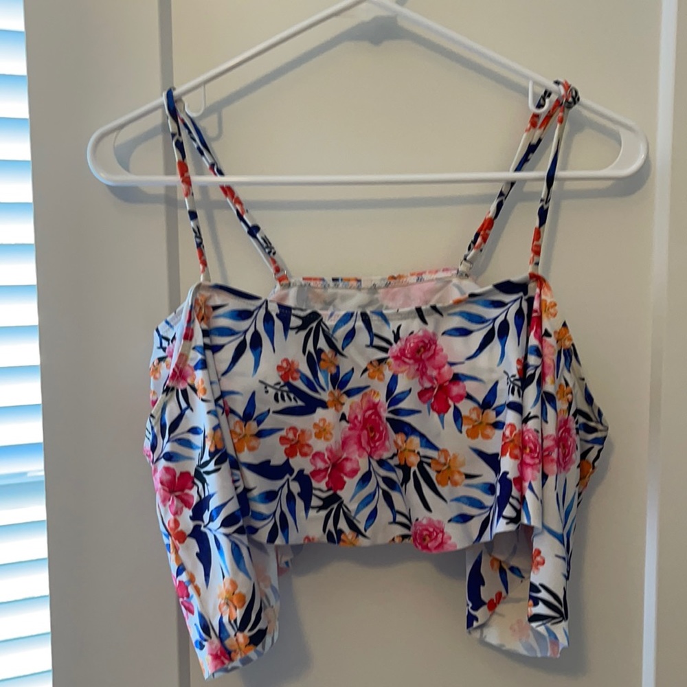 Floral bikini top